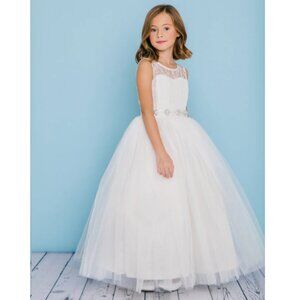 Rosebud Flower Girl Style 5129 Size 4 in Champagne